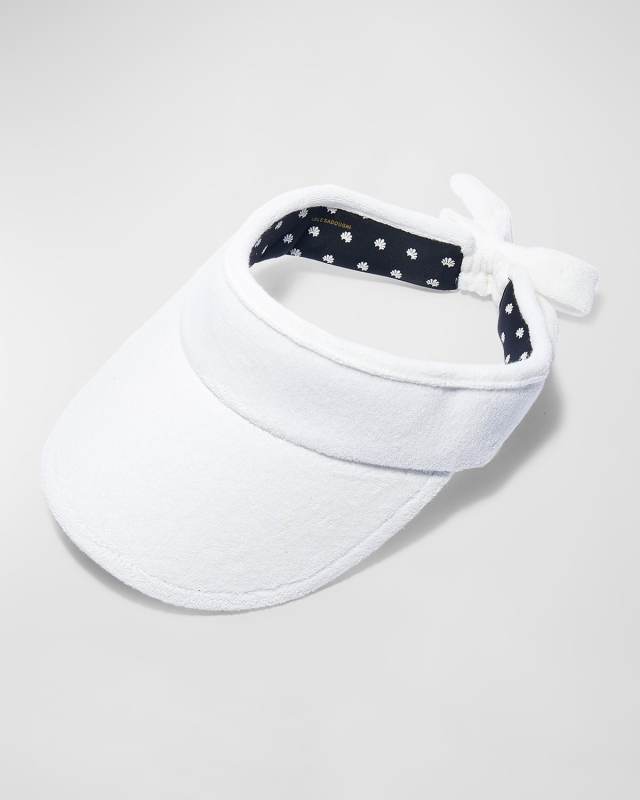 White Bow-Tie Visor
